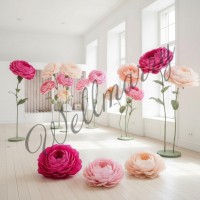 Ростовой цветок из бумаги "Пион розовый"